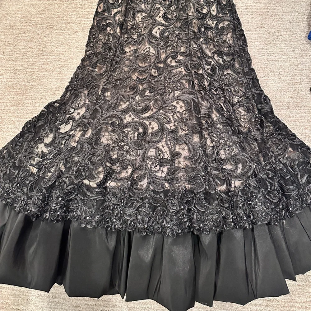 Montage by Mon Cheri Black Lace Dress - Picture 3 of 10